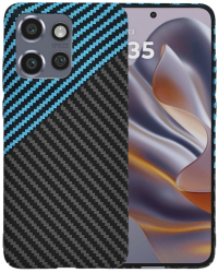 Husa pentru Motorola Edge 50 Neo / Motorola ThinkPhone 25 - Techsuit Carbonite FiberShell - Blue Pulse 