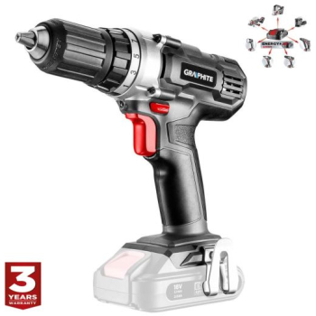 Masina de gaurit insurubat bormasina 18V Li-ion acumulator neinclus   mandrina 13 mm Graphite Energy 