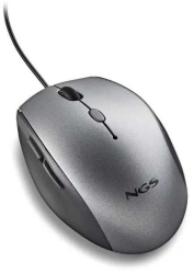 Mouse optic cu fir NGS Moth Gray 1600dpi silent click adaptor USB-C gri 