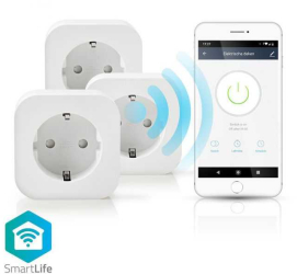 Prize Smart WiFi Schuko 10A Nedis set 3 bucati 