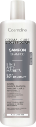 Sampon anti-matreata 5 in 1 Cosmaline Professional cu mentol si carbune - 500 ml 