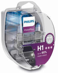 Set 2 becuri auto h1 vision plus philips 