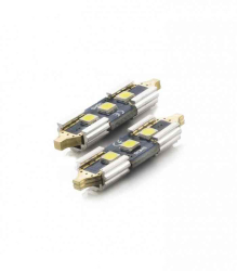 Set 2x becuri auto C5W 31mm LED SMD alb 12V 3W 350lm Canbus interior portbagaj Carguard 
