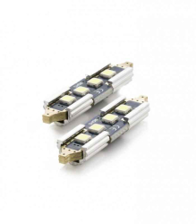 Set 2x becuri auto C5W 39mm LED SMD alb 12V 5W 450lm Canbus interior portbagaj Carguard 
