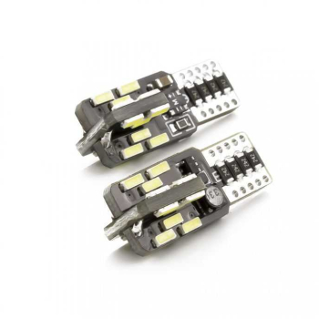 Set becuri LED auto T10 W5W 3W 240lm 6500K 12V Canbus pentru interior/portbagaj CARGUARD 