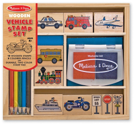 Set de stampile vehicule melissa and doug 