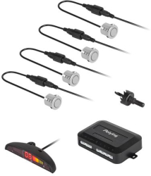 Sistem parcare display led 4 senzori argintii 