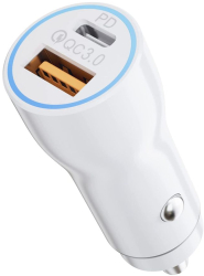 Adaptor universal auto cu 2 USB LED 38W 