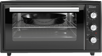Cuptor electric Zilan ZLN5649 Putere 2000W Capacitate 45L Timer Termostat 3 trepte putere interior emailat Negru 