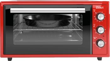 Cuptor electric Zilan ZLN5650 Putere 2000W Capacitate 45L Timer Termostat 3 trepte putere interior emailat Rosu 
