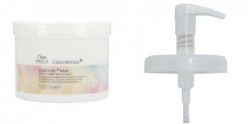 Masca de par Wella Professionals Color Motion pentru mentinerea culorii 500 ml + Pompa dozatoare 
