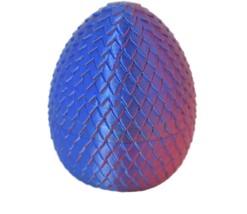 Figurina Sani Ou de Dragon 90 x 115 mm Albastru Rosu 