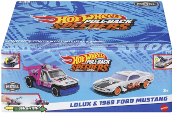 HOT WHEELS SET 2 MASINUTE METALICE PULL BACK LOLUX SI 1969 FORD MUSTANG 1 43 