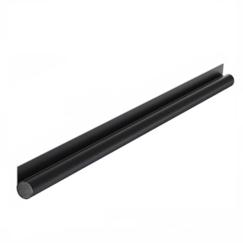Set 2 protectii anti curent pentru usa lungime 94.5 cm poliester spuma negru 