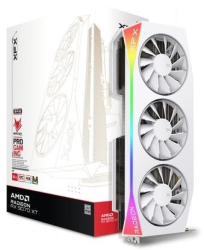 Placa video XFX Mercury AMD Radeon RX 9070 XT OC White Magnetic Air Edition RGB 16GB GDDR6 256bit 