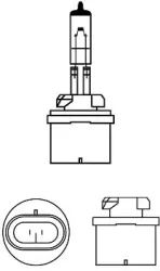 Bec Proiector H27W/1 12V Pg13 VIsion Philips 