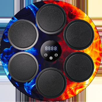 Jucarie de Boxat cu Muzica si Lumini Flippy Bluetooth Incarcare USB Aplicare cu Ventuze 6 Tinte 46x46x8 cm 2000 g Multicolor 