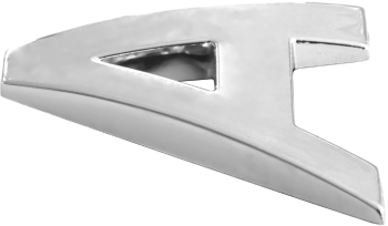 Ornament Auto 3D. Litera A. 26 Mm. Cromat 