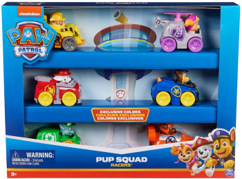 Patrula Catelusilor Pup Squad Racers Pachet Cadou 6 Vehicule De Baza 