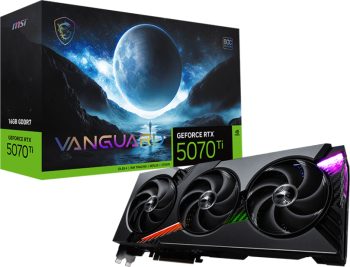 Placa video MSI VANGUARD SOC NVIDIA GeForce RTX 5070 Ti 16GB GDDR7 256 bit DLSS 4 