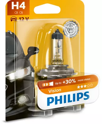 Bec Far H4 P43T 60/55W 12V VIsion Blister Philips 