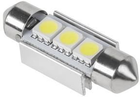 Bec Led 3x Smd5050 Alb Auto Canbus T11x36 