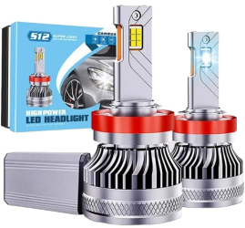 Becuri LED Auto H4 AutoREY® SUPER CSP Iluminare 360° pentru fiecare bec Cu cipuri CSP 6000K Alb Rece 136W 30.000LM Canbus fara e 