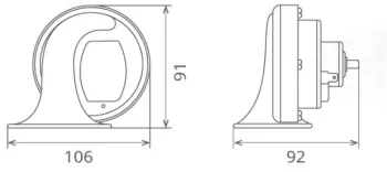 CLAXON ELECTROMAGNETIC 12V 6A TON JOS 