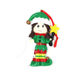 Decoratiune cu magnet - Spiridusa cu bagheta steluta 