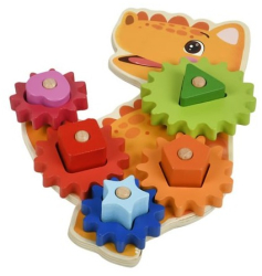 Jucarie lemn educativa dinozaur 