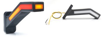 Lampa Gabarit Led Cu Brat 1259P W168.6Dd 12V-24V Pozitie Alb / Rosu / Portocaliu Cu Semnalizare Dreapta Was 