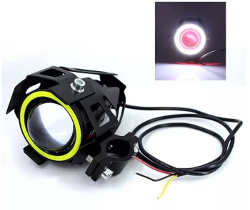 Proiector led cu lupa si angel pentru moto ATV Off Road 