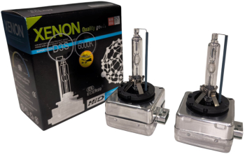 Set 2 Becuri Auto Xenon D3S Bi-Xenon 35W 6000K +60 Lumina Faza Scurta si Lunga Lumina Alba Rece Sticla Cuart Anti-UV 