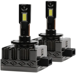 Set 2 Becuri LED D3S/R AutoREY® PRO 75W/bec Chip Cree 50.000 Lumeni Plug and Play pentru Far Auto Conversie Xenon HID to LED 12-24V Ca 