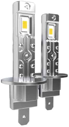 Set 2 becuri LED H1 55W lumina alb-rece 16.000 Lumeni Fara cablu 