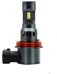 Set 2 becuri LED H8 / H11 55W lumina alb-rece 25.000 Lumeni Fara cablu si ventilator inclus 