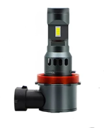 Set 2 becuri LED HIR2 / 9012 55W AutoREY® lumina alb-rece 25.000 Lumeni Fara cablu si ventilator inclus 
