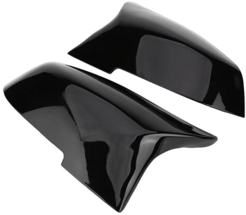 Set 2 capace oglinzi negru lucios M compatibile BMW Seria 3 F30 F31 Seria 1 F20 F21 Seria 2 F22 F23 Seria 4 F32 F33 F36 E84 