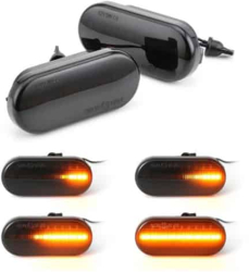Set 2 Semnalizari dinamice aripa LED pentru VW Bora Passat B5 Golf 4 Polo Sharan Seat Ibiza Leon Toledo Skoda Octavia 1 Ford Fiesta 