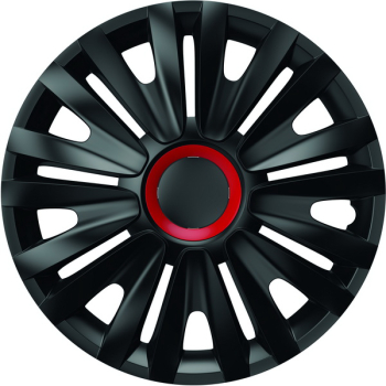 Set Capace Roti 14 Negre Cu Inel Rosu Royal 