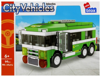 Set de constructie Alleblox City Vehicles - autobuz - AB4014 / 492755 96 piese 6+ 