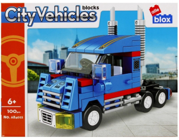Set de constructie Alleblox City Vehicles - camion fara remorca - AB4022 / 492758 100 piese 6+ 