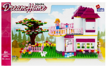 Set de constructie Alleblox Dream Home - casa de vis cu gradina - AB6016 / 478260 409 piese 6+ 