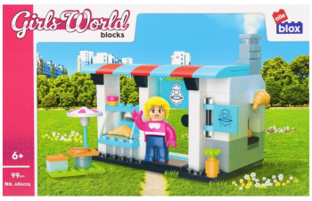 Set de constructie Alleblox Girls World - stand de brutarie - AB6025 / 547905 99 piese 6+ 