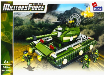 Set de constructie Alleblox Military Force - tanc si soldati - AB3014 / 478261 563 piese 6+ 