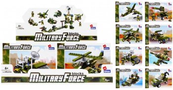 Set de constructie Alleblox Military Force - vehicule de lupta diverse modele - 478226 96-109 piese 6+ 