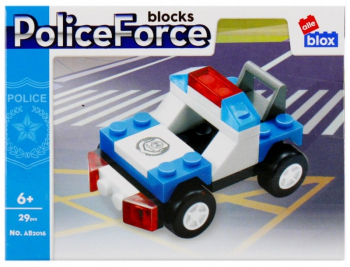 Set de constructie Alleblox Police Force - vehicule de politie diverse modele 29-39 piese 6+ 