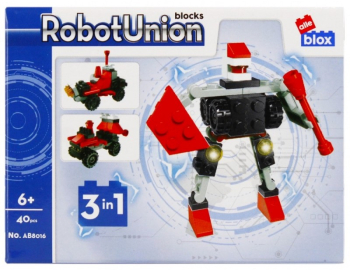 Set de constructie Alleblox Robot Union - robot S 3 in 1 diverse modele 6+ 