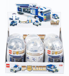 Set de constructie MegaCreative Police - masinute de politie diverse modele - 722 / 441763 6+ 