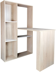 Birou Baber stejar alb 84x120x138 cm 